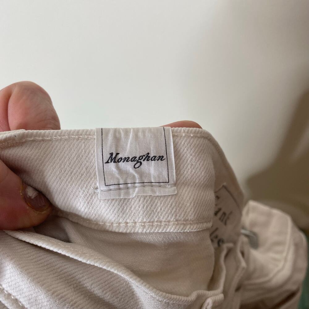 FRANK & EILEEN Monaghan Cream Italian Vintage Denim High Rise Straight Leg 27 - Picture 7 of 11